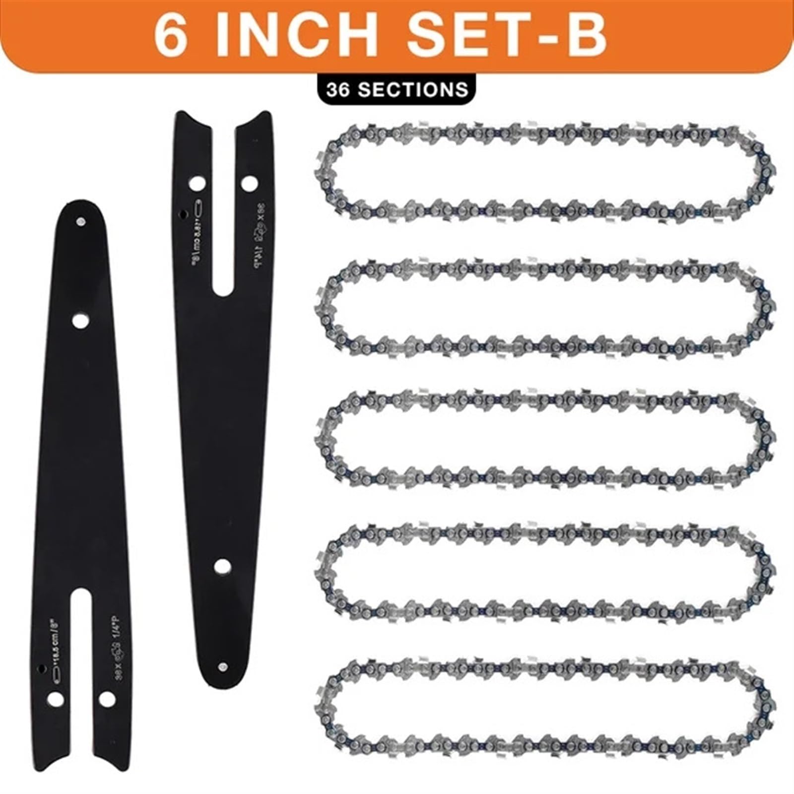 Confezione da 12 catene di ricambio per motosega da 10,2 cm, per motoseghe da 12 mm (guida/catena), catene di ricambio per seghe da potatura senza fili, utensili da taglio
