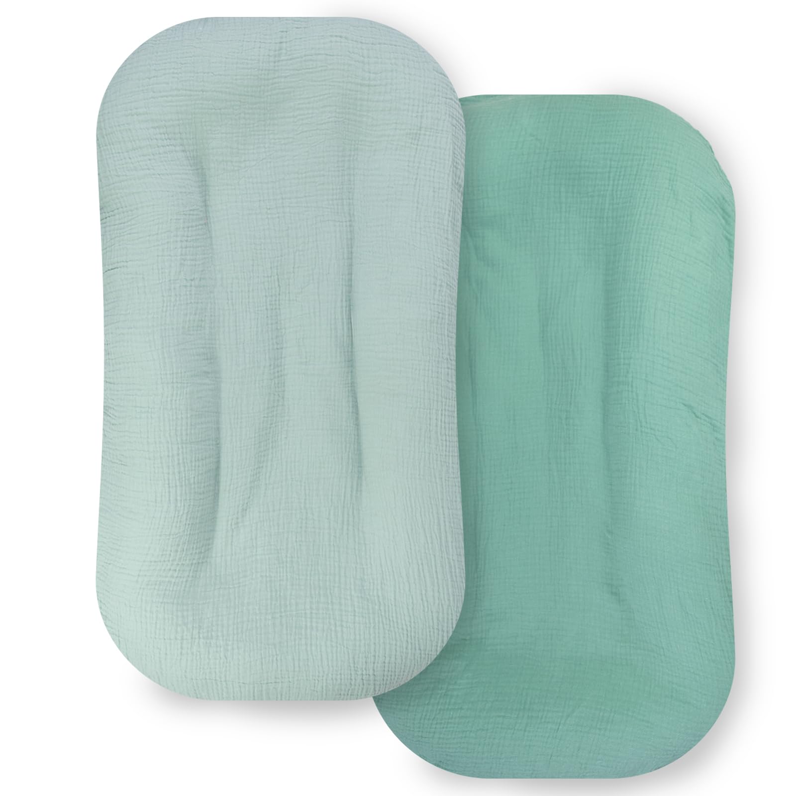 Ultra Soft Organic Muslin Baby Lounger Cover, Removable Loungers Slipcover Fit Newborn Baby Boys and Girls (Vitality Style)