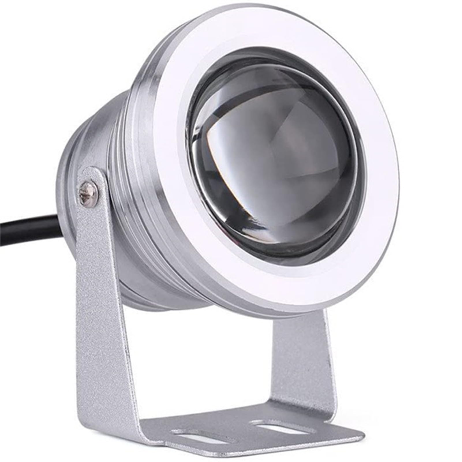 LGJEGD 10W IP68 Waterproof LED Underwater Spotlight, 12V Warm White Pond Light, Fountain and Pool for Fish Ponds, Garden and Landscape Lighting(RGB,12V-10w)