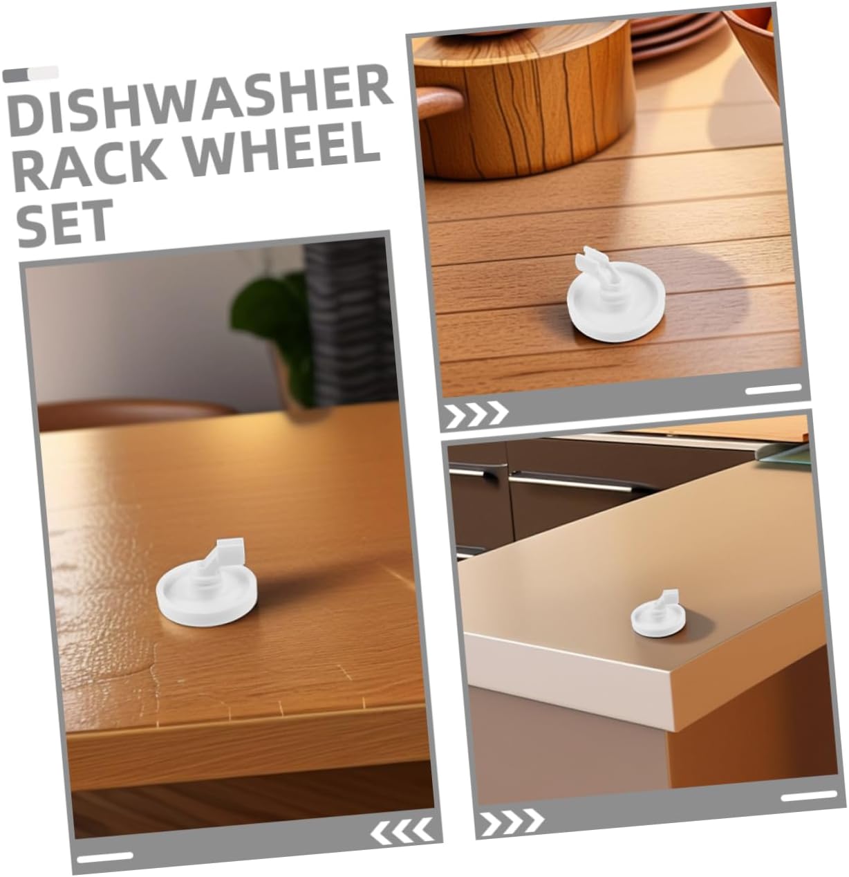 OSALADI 10pcs Dishwasher Rack Rollers Plastic Lower Rack Wheels for Easy Installation and Smooth Compatible Dishwashers Essential Repair Parts