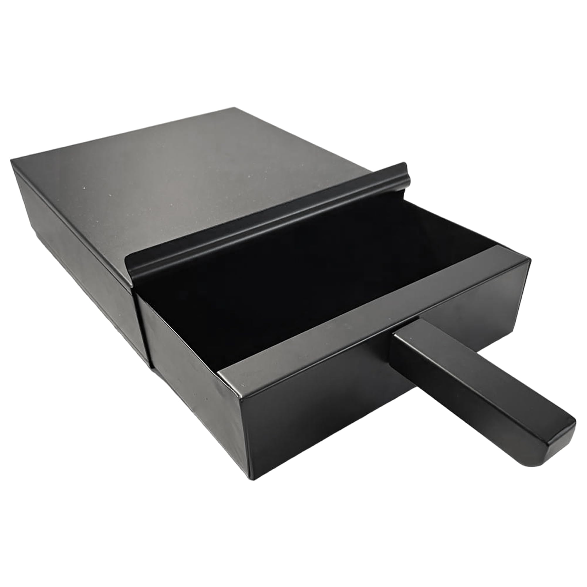 Thorness Black Powder Coated Fireside Metal Square Ash Pan Carrier Box And Shovel Set | Easy Cleaning Of Ashes Ideal Fireplace Accessory For Indoor Log Burner & Open Fires