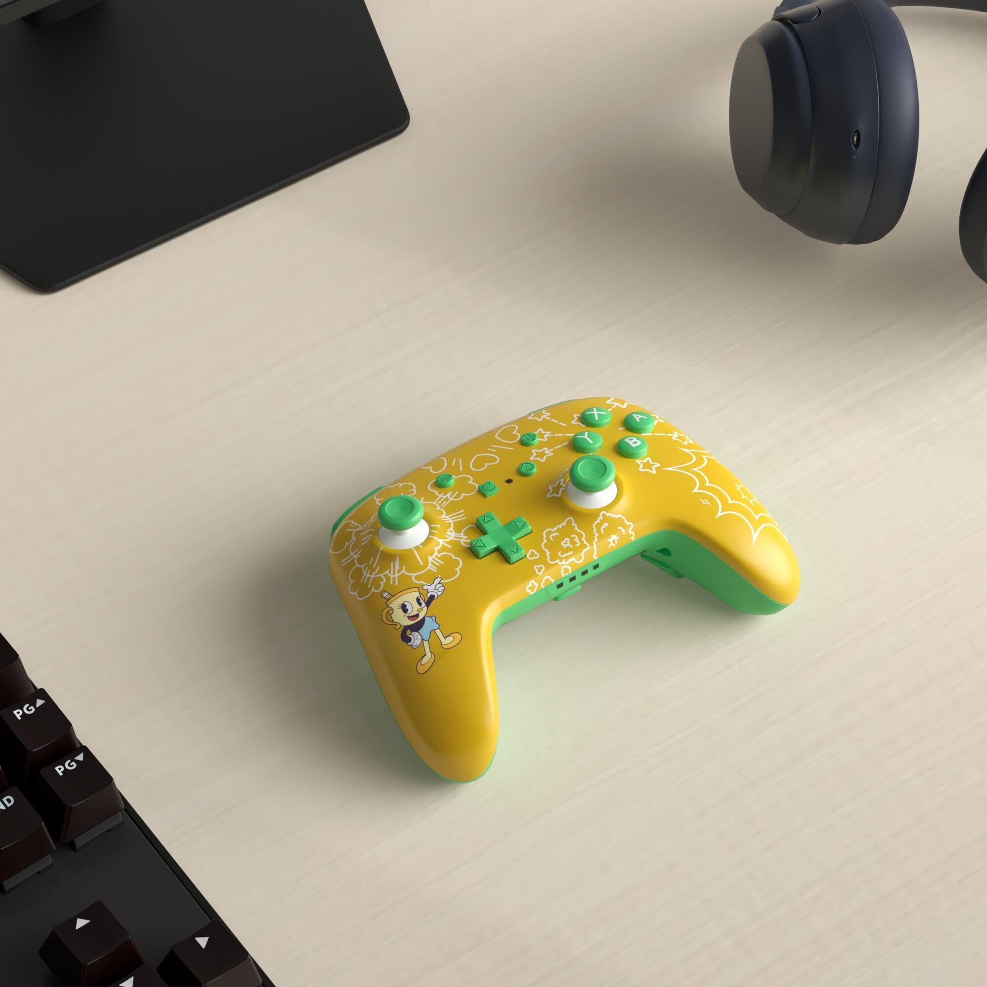 Powera Enhanced Wireless Controller For Nintendo Switch Cuphead Ms