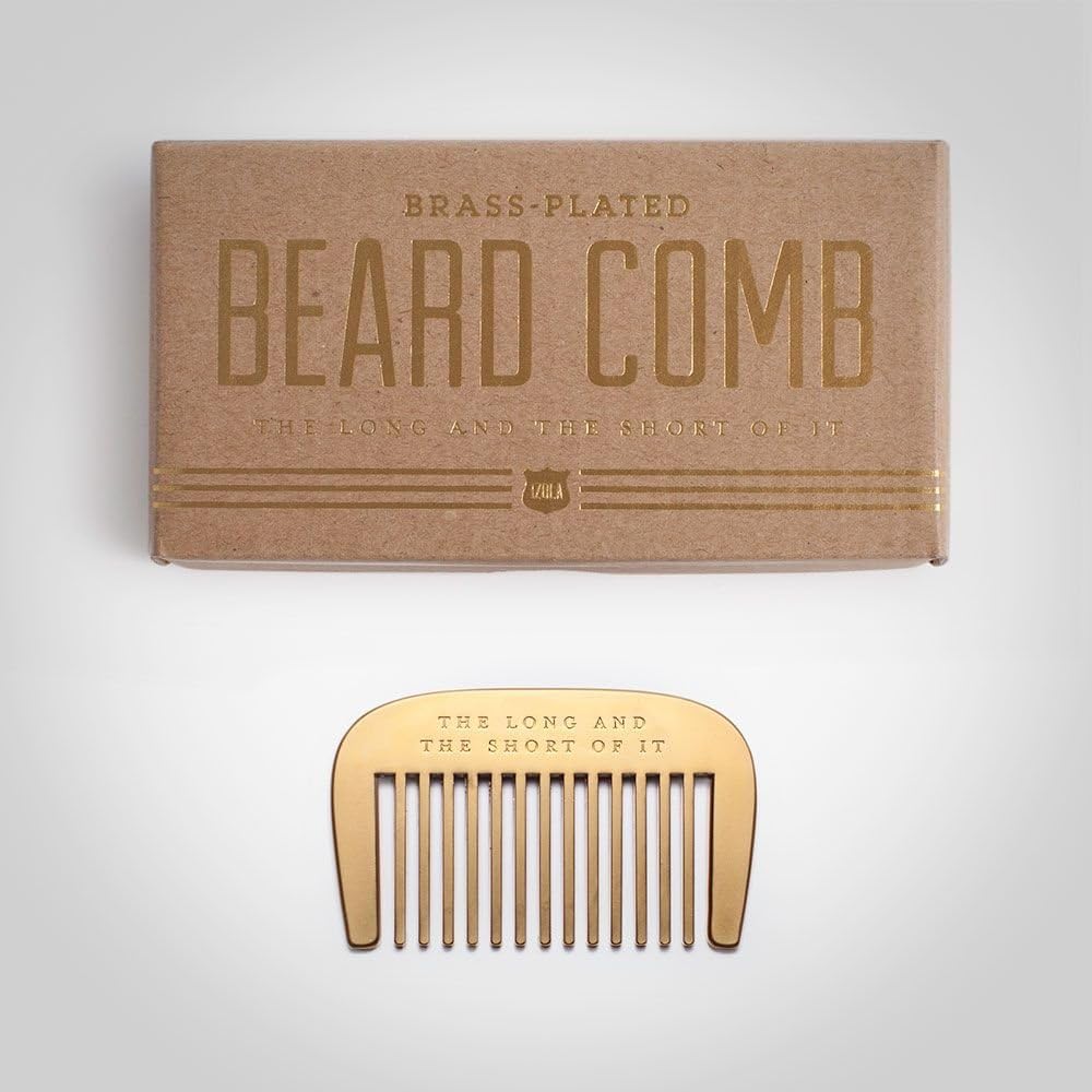 Brass Plated Beard Comb