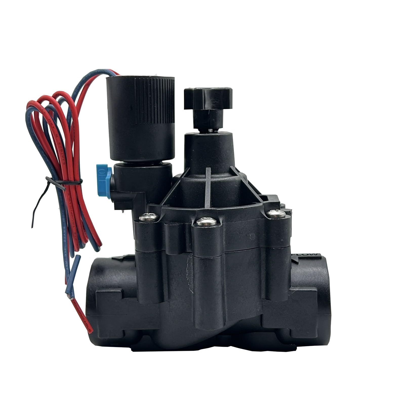Ieumjnat 12Vdc 1/2" 3/4" 1" Normally Closed Solenoid Valve With Flow Adjustment 220V 12V 24V For Farm Garden Landscape Irrigation(,1.25 Inch)