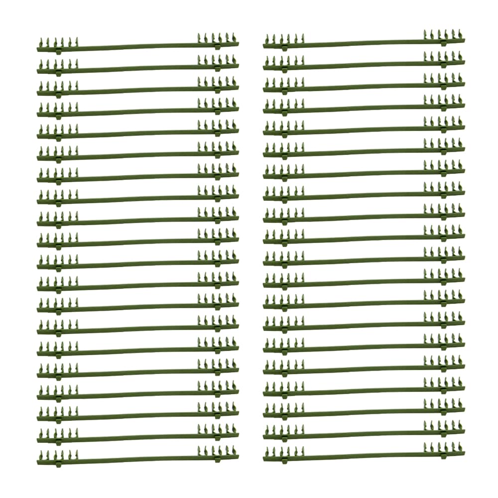SEIWEI 6 Clips for 11mm Stake, Tomato Cage Stakes 40 Pcs with Trellis Connectors, Stake Arms, and Plant Stem Clips for Plant Stakes, Indoor Plant Supports, Orchid Clips, for Garden Use