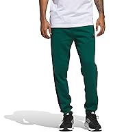 Adidas Homme Essential Three Stripes Fleece Pant, Collegiate Green/Black