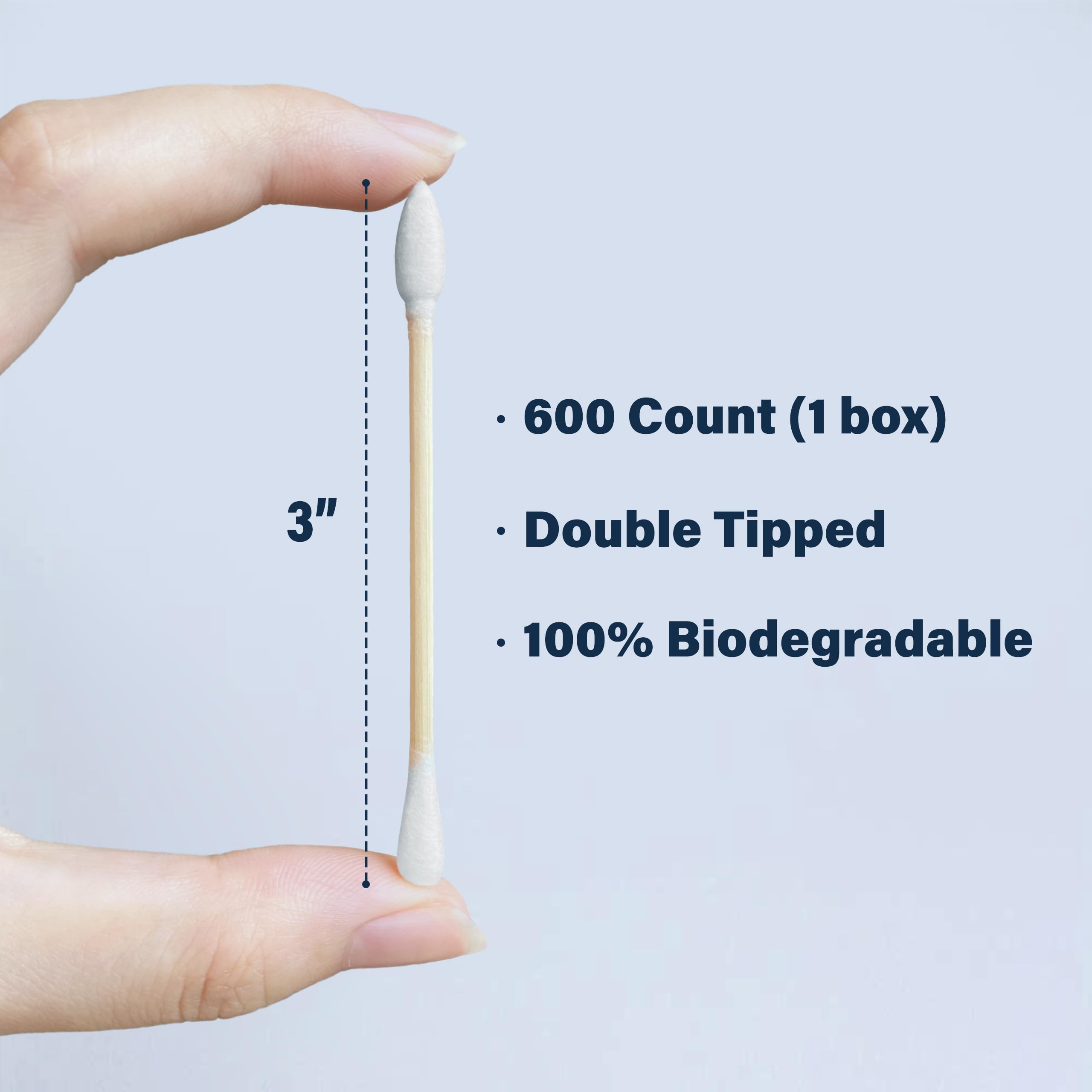MOCUI Pointed Tip Cotton Swabs, 100 Count Precision Cotton Buds For Makeup, Organic Pointed - View #12