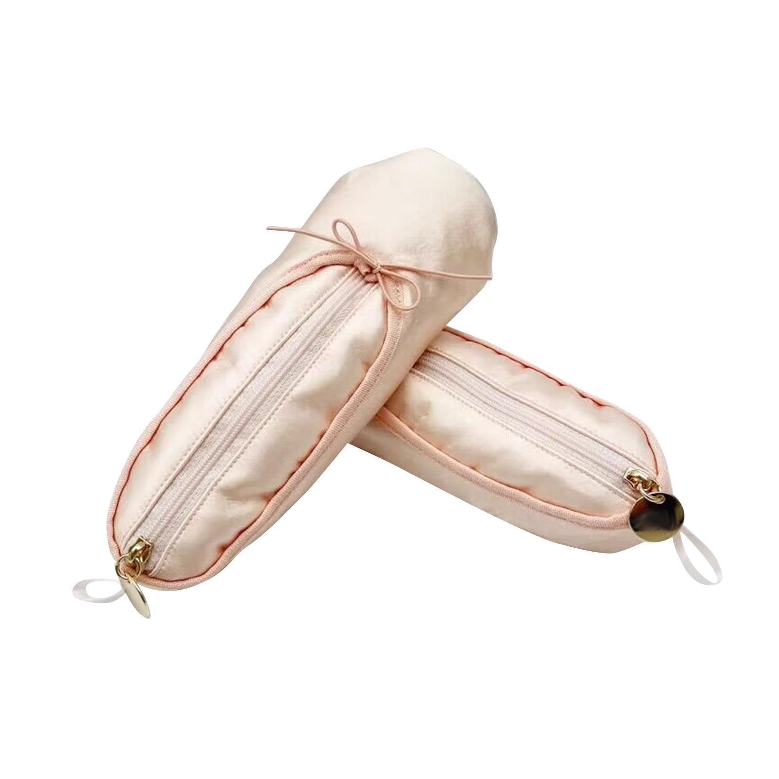 LOVIVER Pen Bag Portable Ballet Shoes Designed Stationery Organizer Multifunction Cute Pencil Case Pencil Holder for Teen Boys and Girls School - Image 3
