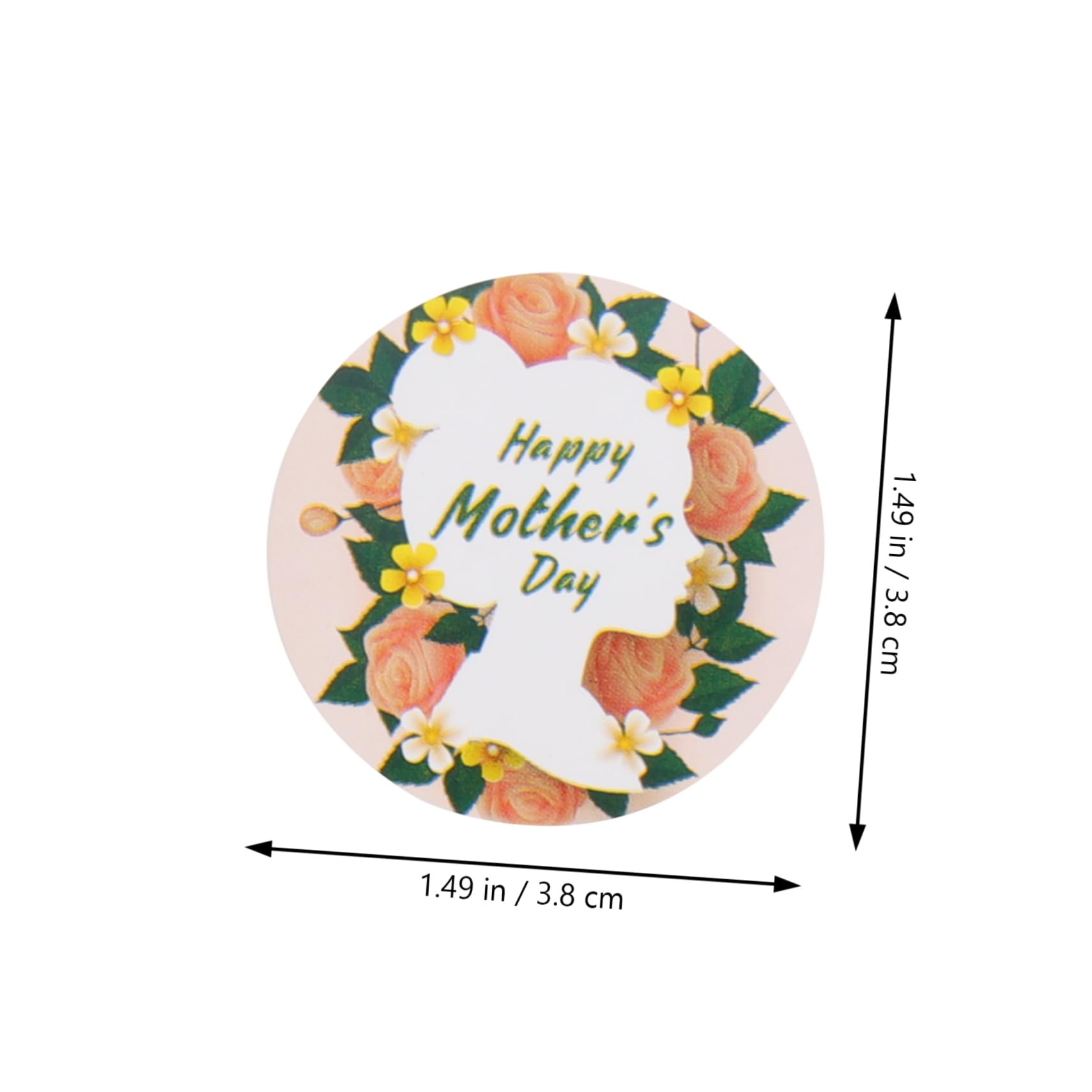 Lurrose 5 Set Adesivi Per La Festa Della Sacchetti Trasparenti Ringraziamenti Bomboniere Etichette Adesive Per Feste Con Logo Articoli Decorazioni Adesivi Per Buste 2 * 5