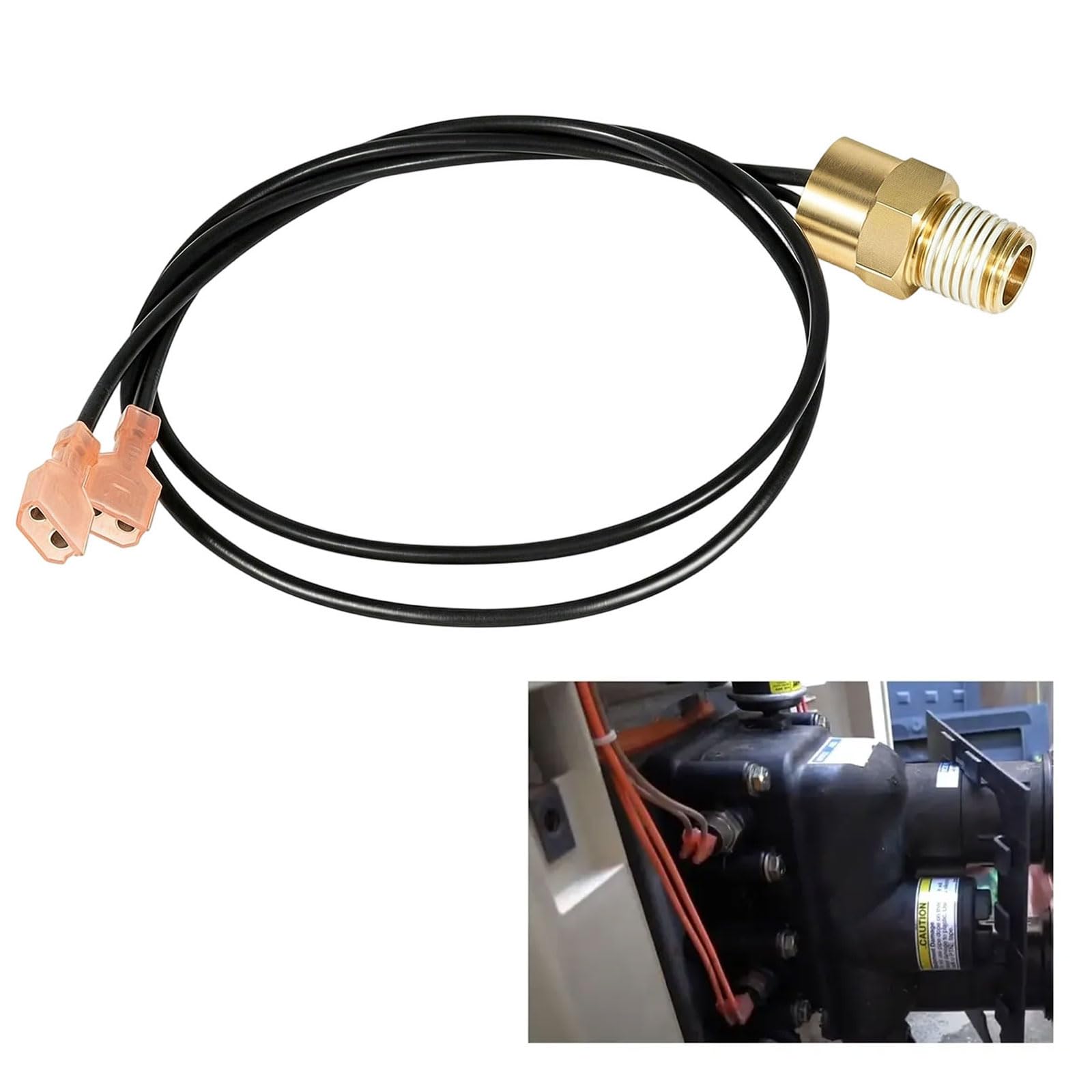 Pieza de Repuesto de Temperatura Cubierta de metálica para Equipos de calefacción de Piscinas, Accesorios de Calentador Delantero