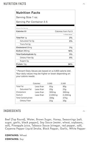 Miniatura 6 de Cecina de vacuno natural, sin conservantes, sin MSG ni nitratos, 100% sana.