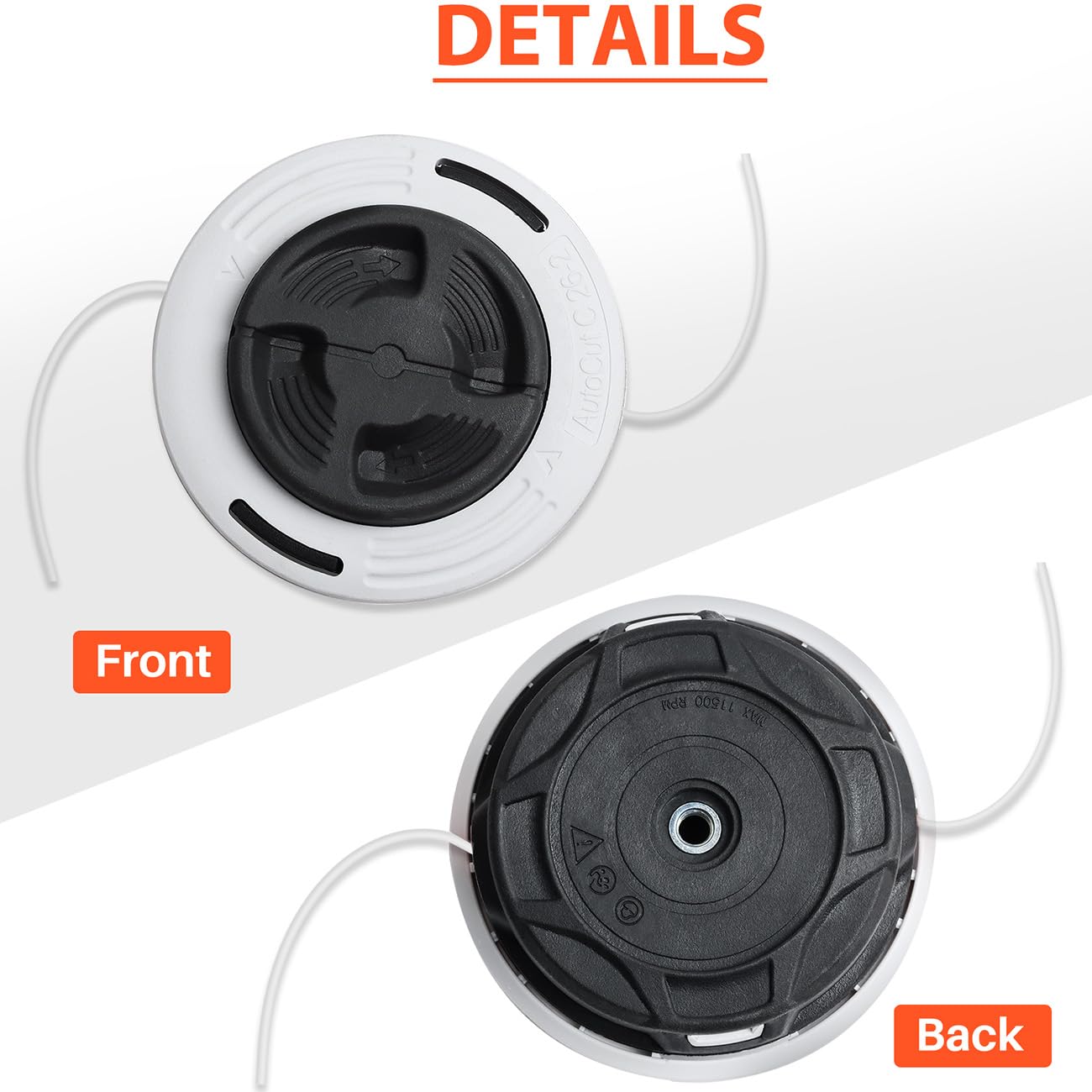 Autocut C26-2 Cabezal para STIHL Desbrozadora FS55 FS70 FS80 FS85 FS90 FS94 FS120 FS240 FSA130 FS-KM, JRISBO Cabezal de Corte Autocut C 26-2 Repuesto Carrete Hilo Recambios