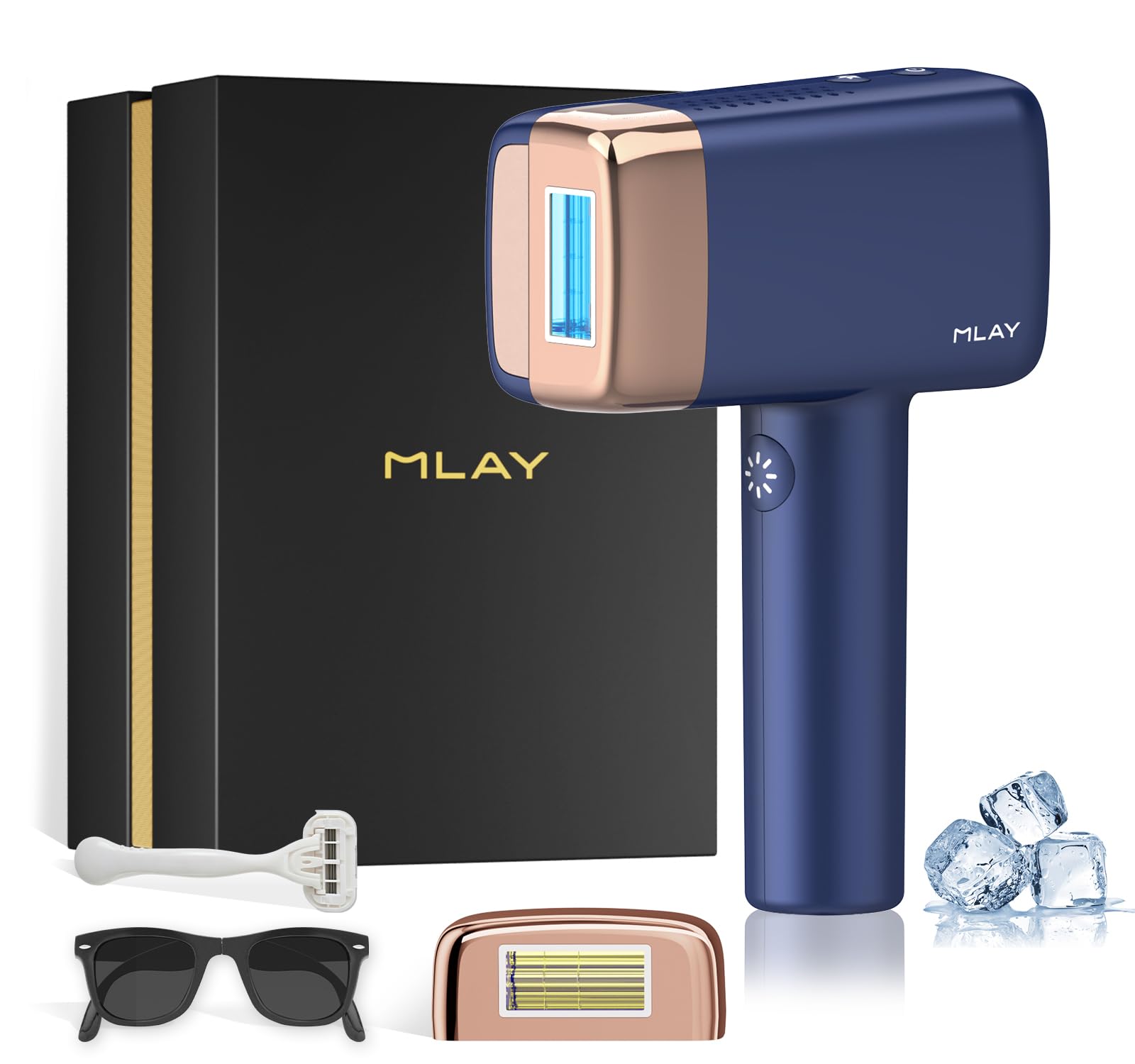 MLAY T14 Laser Hair Removal, Permanent IPL Hair Removal Device Ice Cooling