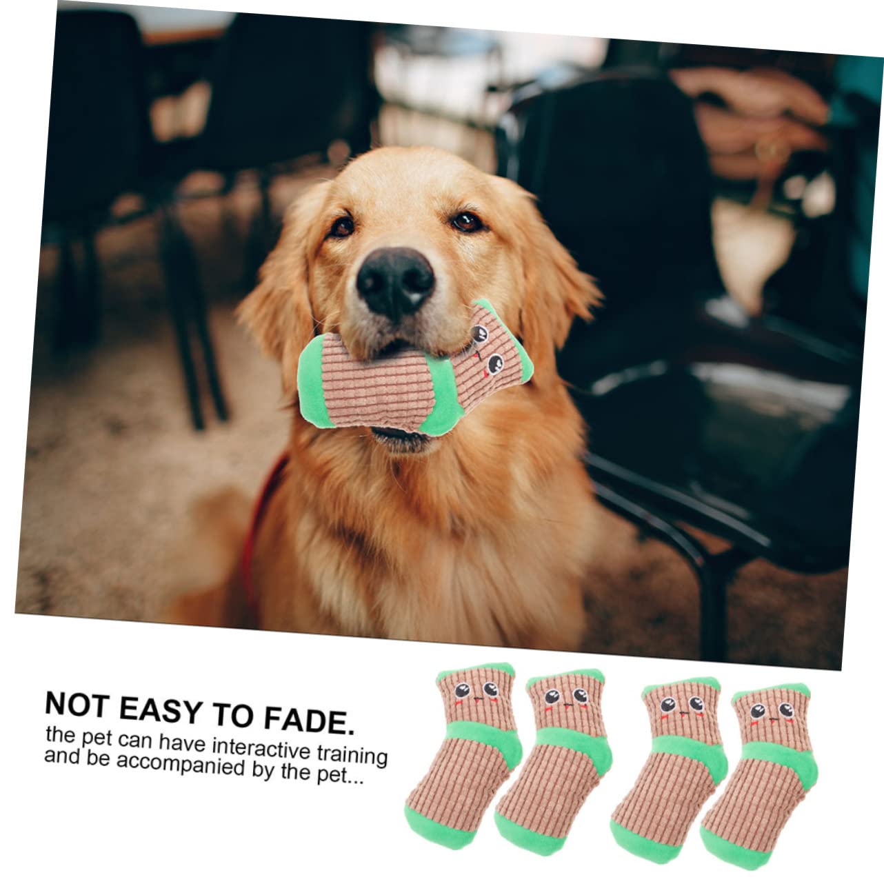 INOOMP 6paires Chaussettes à Jouer pour Chiens De Jouets Squeaky pour Chiots Stimule Instinct De Jeu Et Le pour Occupation Divertissement des Chiens