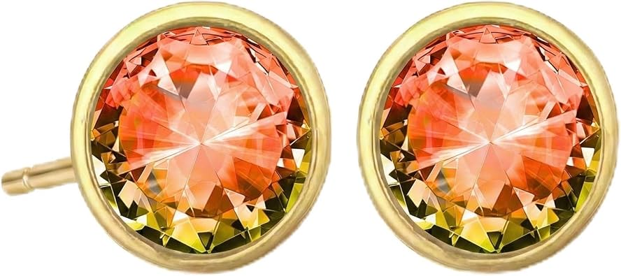Halo Crystal 5mm Stud Earrings