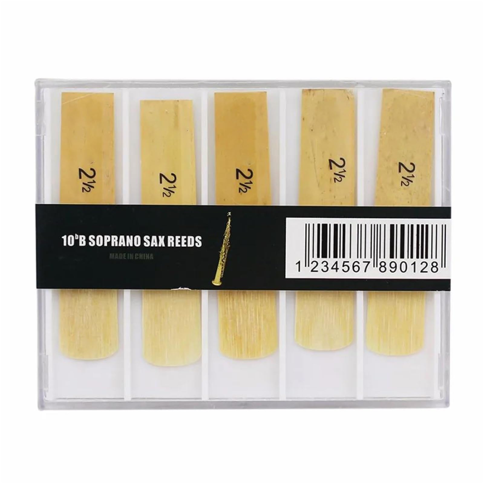 5 Paquets De Saxophone Saxophone BB Force 2.5 Anches Bambou 2-1/2 Pièces De Saxophone Pièces Et Accessoires D'instruments