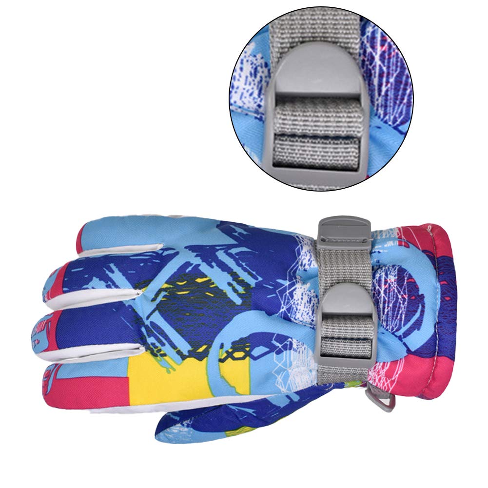 Guanti, Guanti Termici, Guanti da Sci for Bambini, Guanti Sportivi all'Aria Aperta for Bambini Guanti da Neve Invernali for Bambini Guanti da Neve Impermeabili Antivento Guanti for Bambini Ragazzi Rag