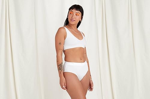 Miniatura 7 de MeUndies Calzoncillos de algodón elástico de cintura alta para mujer, ropa interior suave para mujer, paquete de 3, tela exclusiva de Tienda