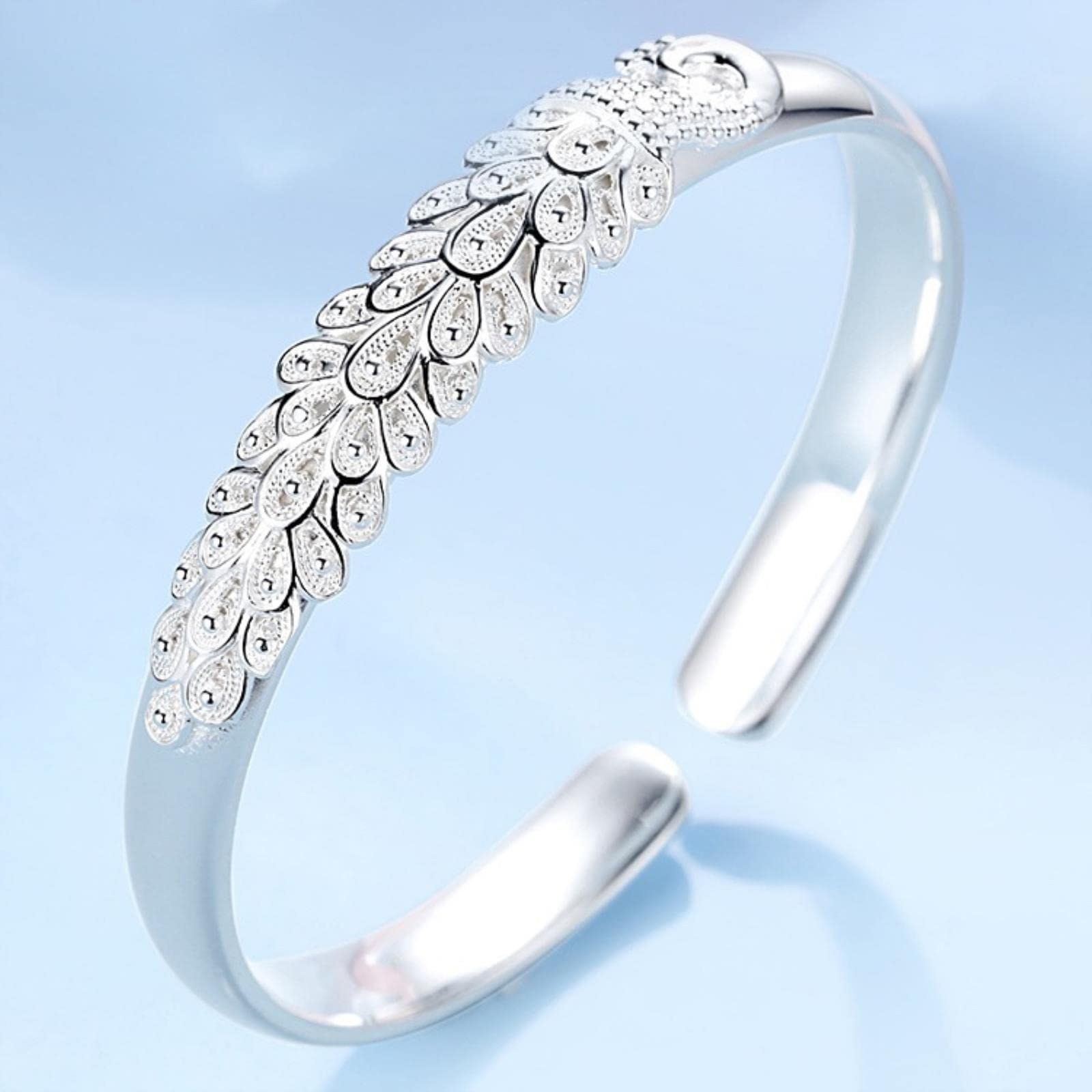 JIJIBA JIJIBA Bonita Pulsera de Plata de Ley 925 Brazaletes para Mujer Fiesta de Moda Boda Accesorios joyería Regalo