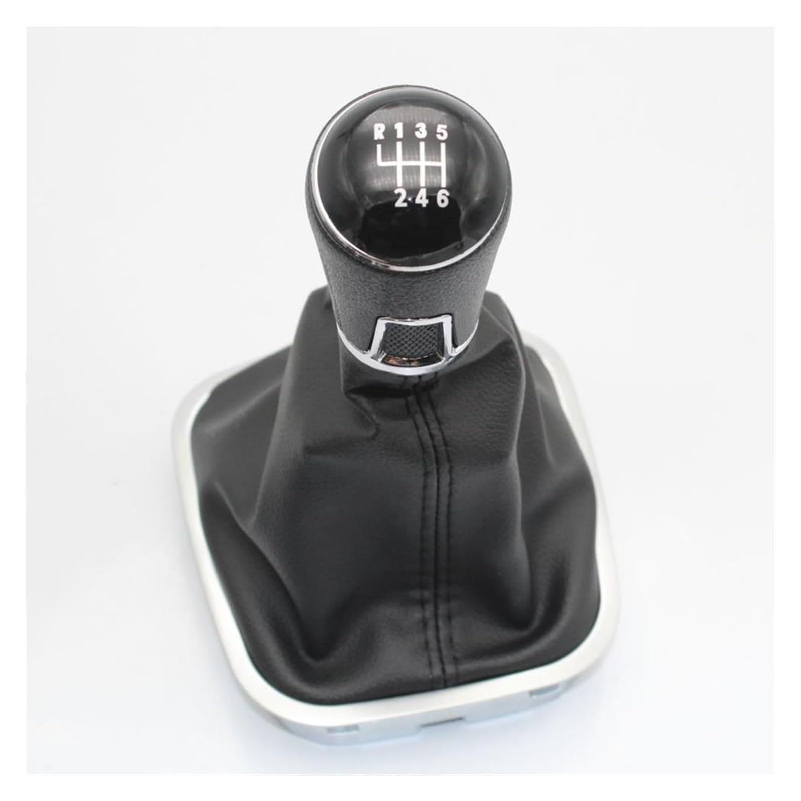 Pomelli Leva Cambio Auto Per VW Per Polo 6R 6C 2009 2010 2011 2012 2013 2014 2015 2016 2017 2018 Pomello Del Cambio In Pelle A 5/6 Velocità Per Auto(6 Speed)