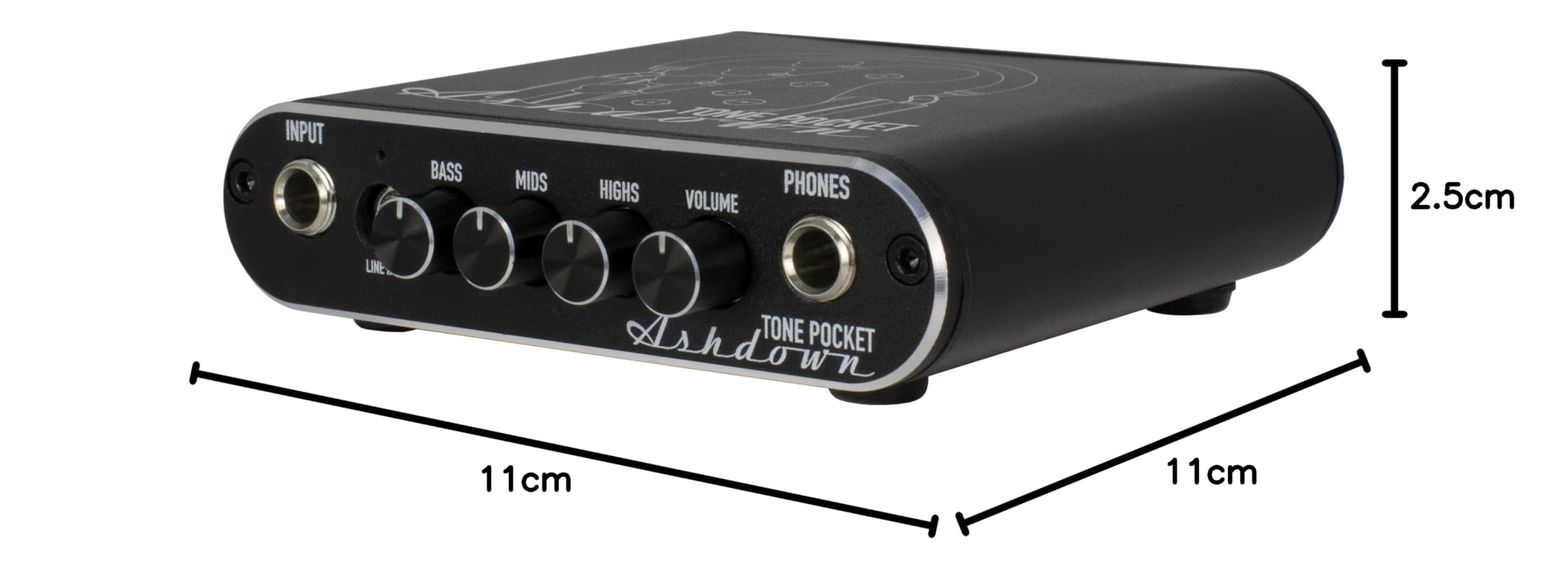 ASHDOWN - Interfaz de Auriculares/Preamplificador Negro