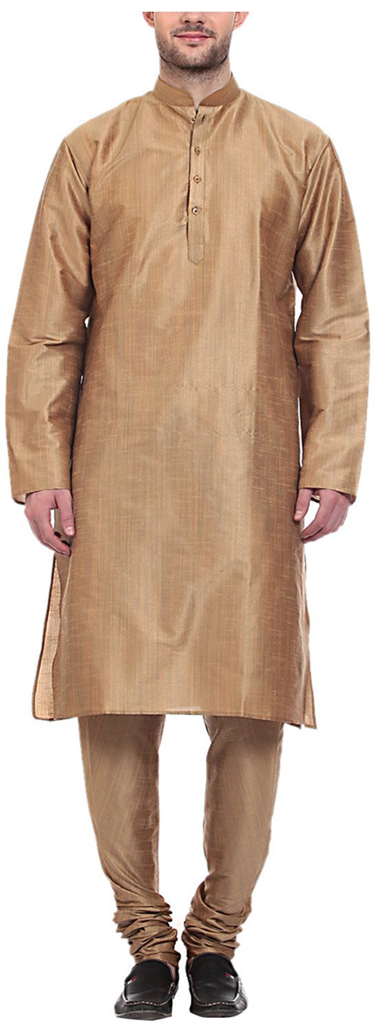 Tag 7 Pijama Kurta Art Silk Hombre 38 Beige, Beige, 40