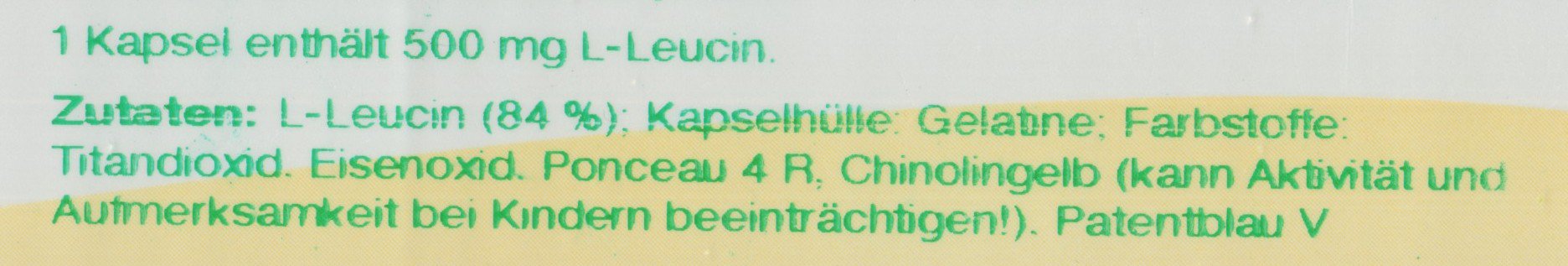 Bios Leucin 500 mg, 100 Kapseln, 1er Pack (1 x 59 g)