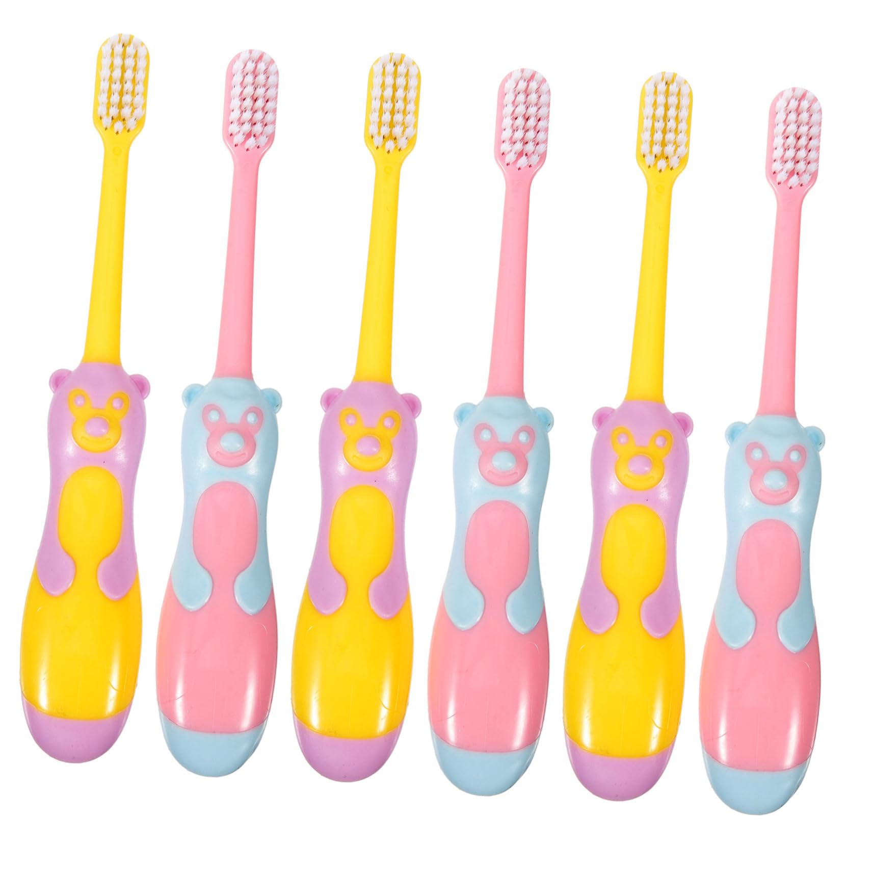 FRCOLOR 18pezzi Spazzolini Per Ragazzo Ragazza Con Design Cartone Setole Morbide Ergonomici e Sicuri Per Pulizia Dei Denti Dei Piccoli Per Sviluppare Buone Abitudini Di Igiene Orale
