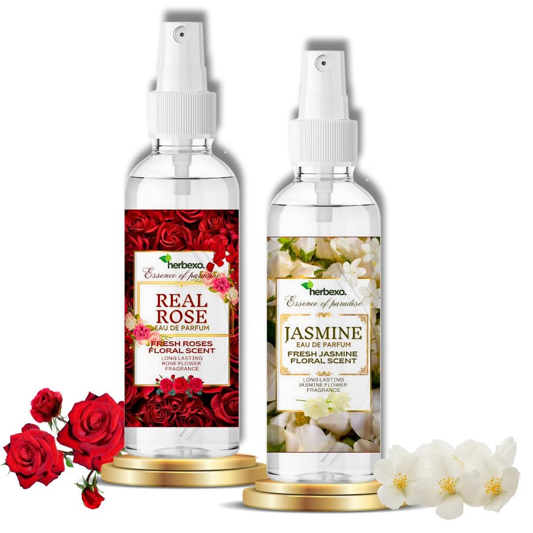 Rose & Jasmine EDP Perfume Spray Combo Pack | Long Lasting Premium Eau De Parfum for Men & Women | Unisex Perfume Gift Set, 2 x 50ml | Suitable for All Occasions-image-25