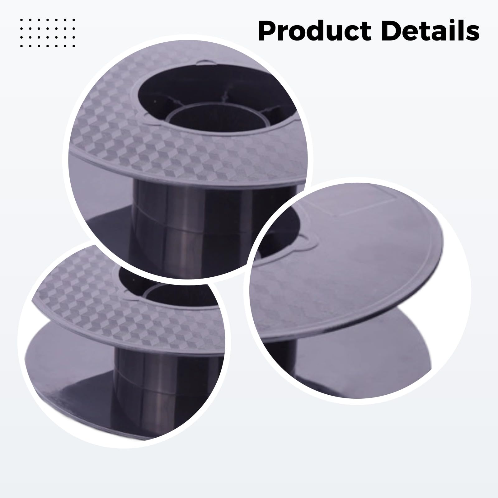 2,2 lbs / 1 kg leere 3D-Druck-Filamentspule, 200 mm ABS PLA Filamentrolle, wiederverwendbarer Filamenthalter für 3D-Drucker mit Beschriftungsbereich, kompatibel mit den meisten Desktop-Druckern