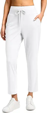 Gradual Women's High-Waisted Ankle Pants with Drawstring and 2 Pockets