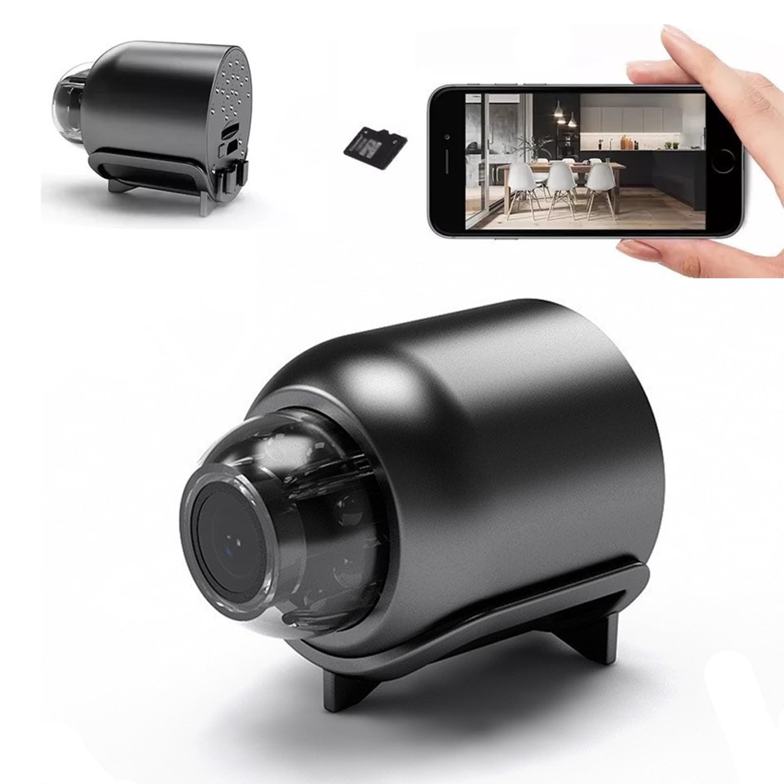 SJLERST Caméra De Sécurité Extérieure, Caméra De Sécurité WiFi 1080P HD Vision Nocturne Interphone Vocal 2 Voies Caméra De Surveillance à Distance