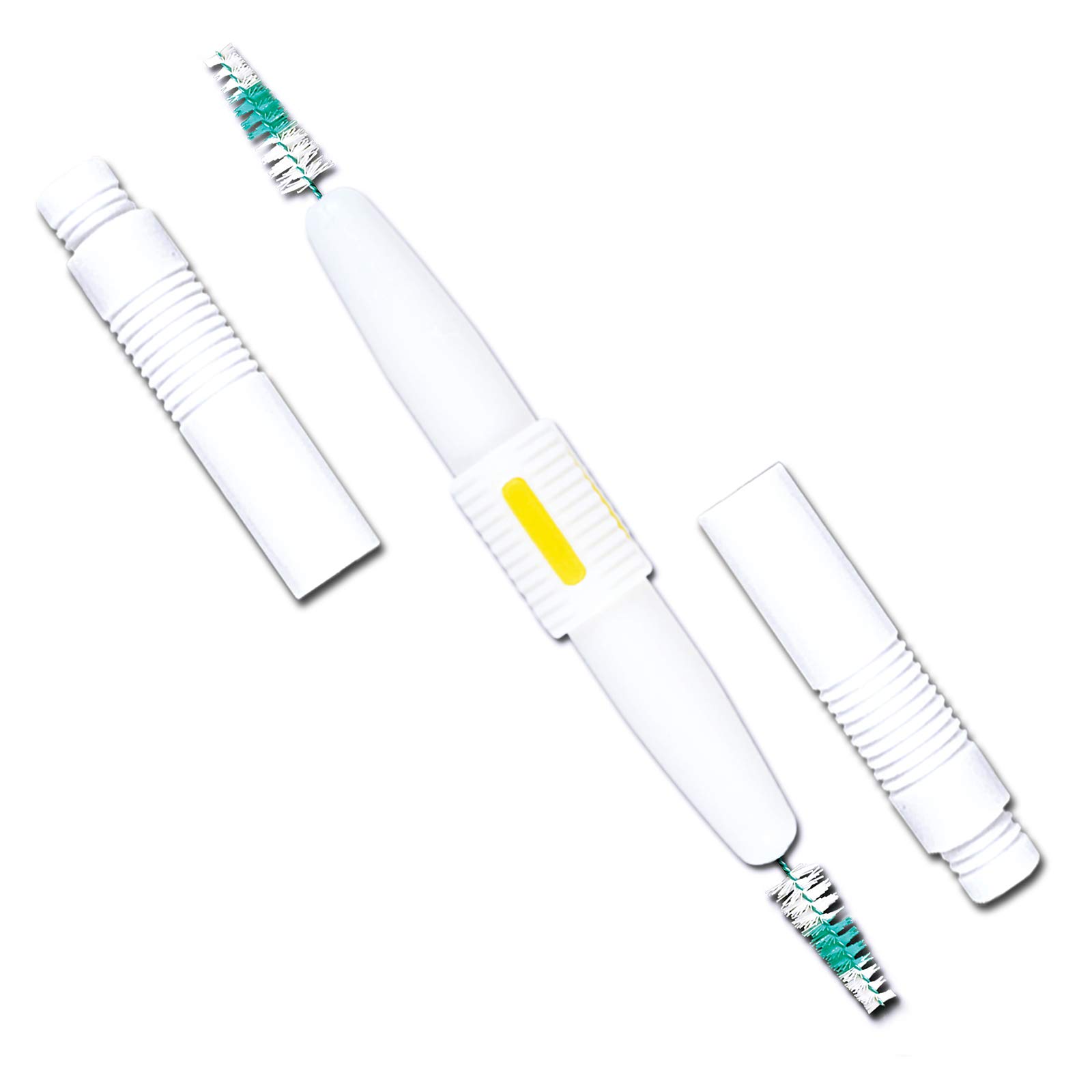 Staino Twins Interdental Brush Dual-Ended Travel Brush, Medium Tapered Mini Brush, 36 2-Brush Units - Total 72 Brushes