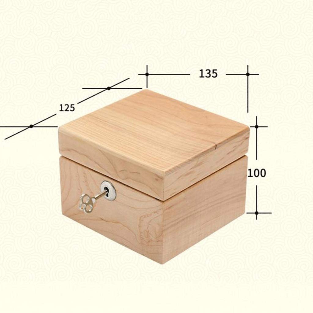 XBTGS Joyero de madera con cierre de bloqueo para proyectos, decoración del hogar, estuche de almacenamiento,