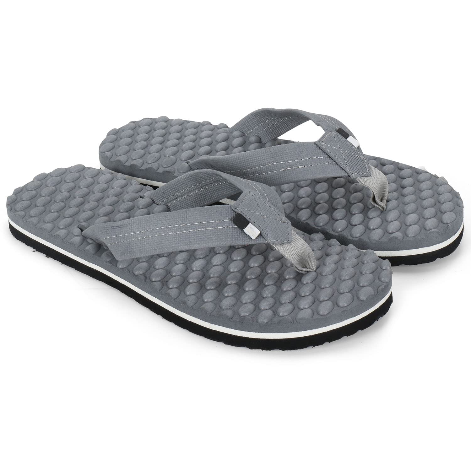 DOCTOR EXTRA SOFT House Slipper for Men's Care |Orthopaedic | Diabetic | Comfortable | Cushion | Flip-Flop Men's and Boy’s Home Slides for Daily Use Bubble Softy D-30-Grey-11 UK 4