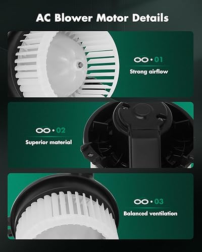 Miniatura 3 de SCITOO Motor de soplador HVAC 700333 con jaula de ventilador apto para Subaru Crosstrek 2018-2021 para Subaru Crosstrek, 2017-2020 para Subaru