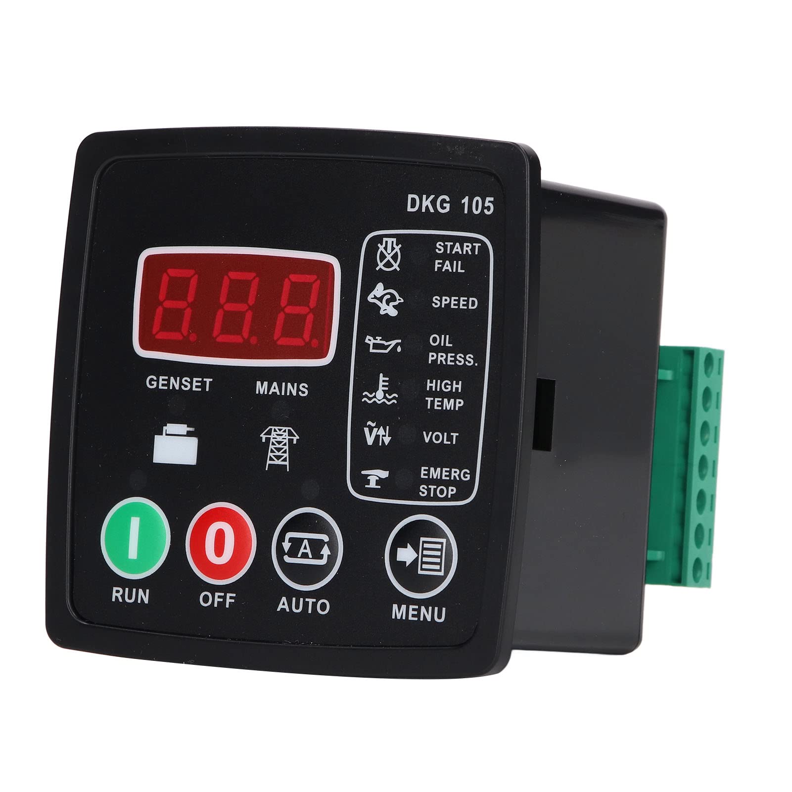 Haofy Controlador de Generador Arranque y Parada Automáticos con Alarma Integrada para Motores de Gasolina Diésel - Módulo de Control de Motor para , Sistemas de Energía, Sitios de Comunicación