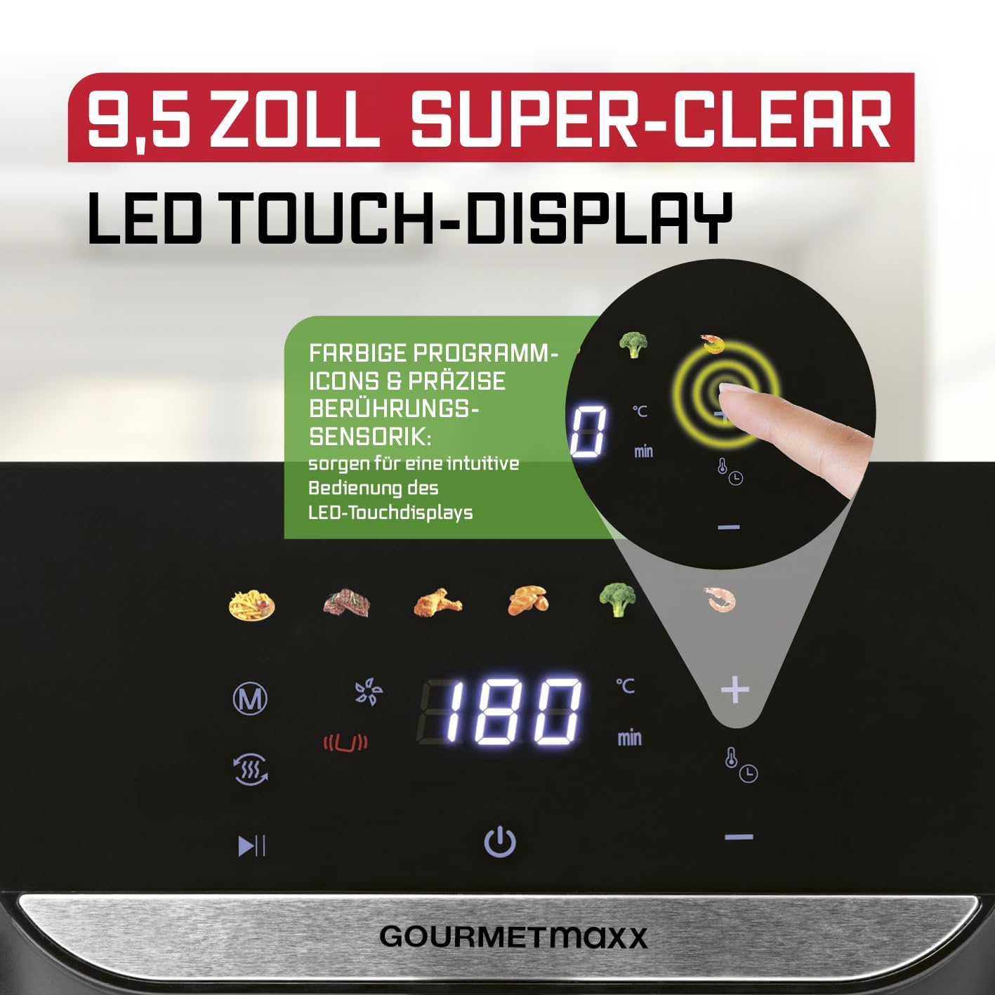 GOURMETmaxx AirGenius Heißluftfritteuse - 7 7,5 L – Bild 4