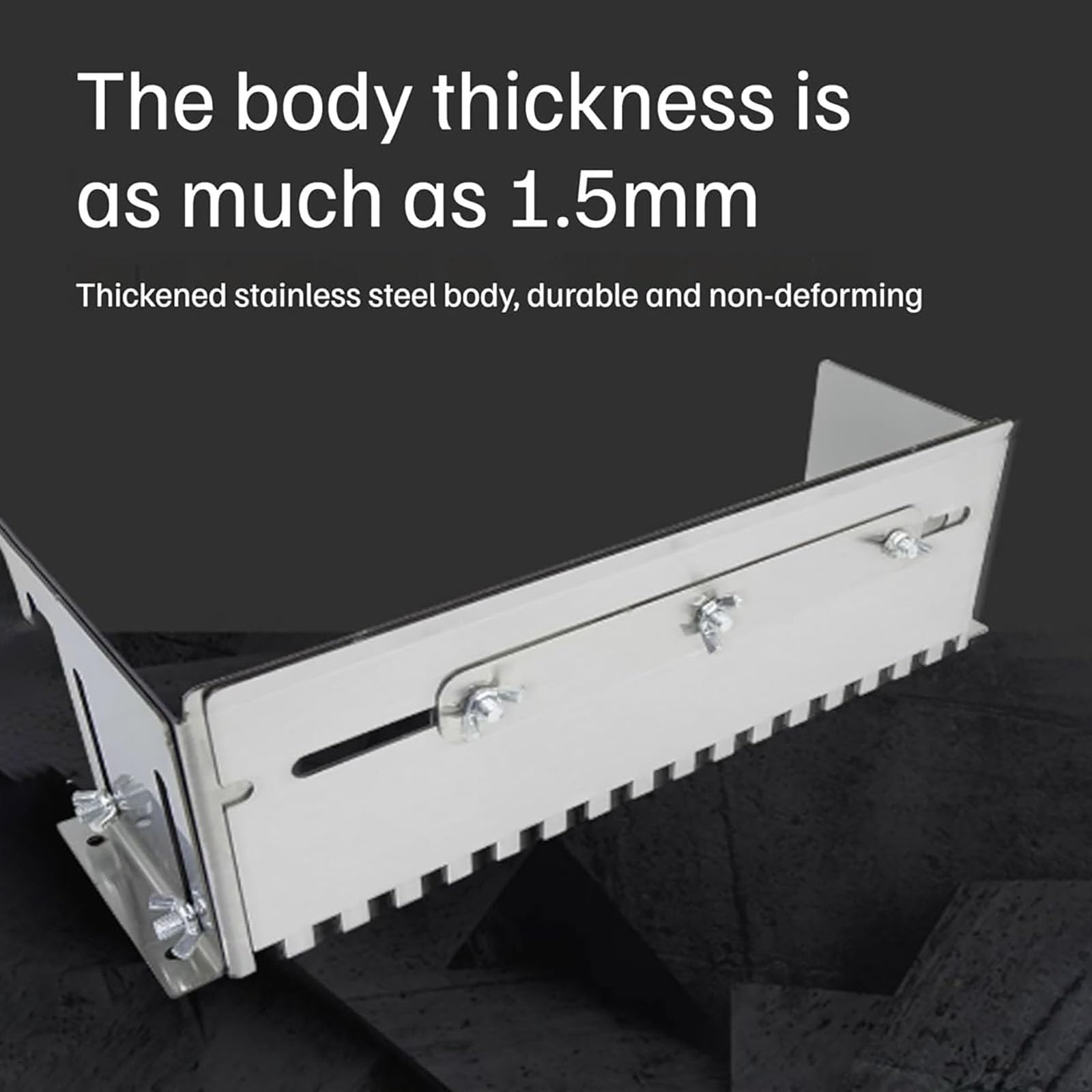 Llana dentada ajustable de 600 mm para mortero, herramienta niveladora de azulejos para una aplicación de adhesivo rápida y uniforme en suelos, ranuradora de yeso de acero,60cm