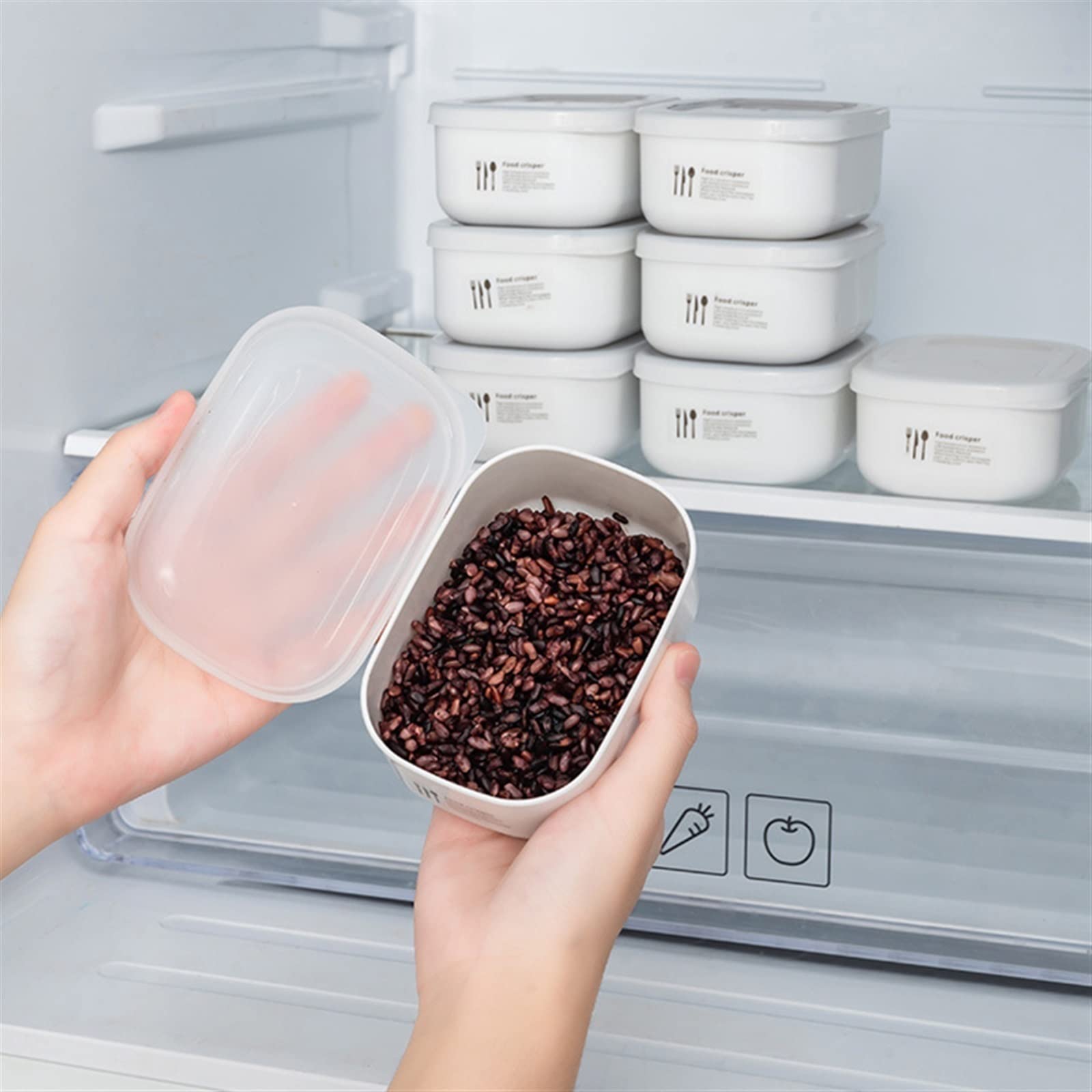 Pojemniki 280ML pojemnik do przechowywania żywności zamrażarka pudełka do przechowywania żywności lodówka ryż jedzenie konserwacja owoców zachowaj świeżość pudełko mikrofalowe