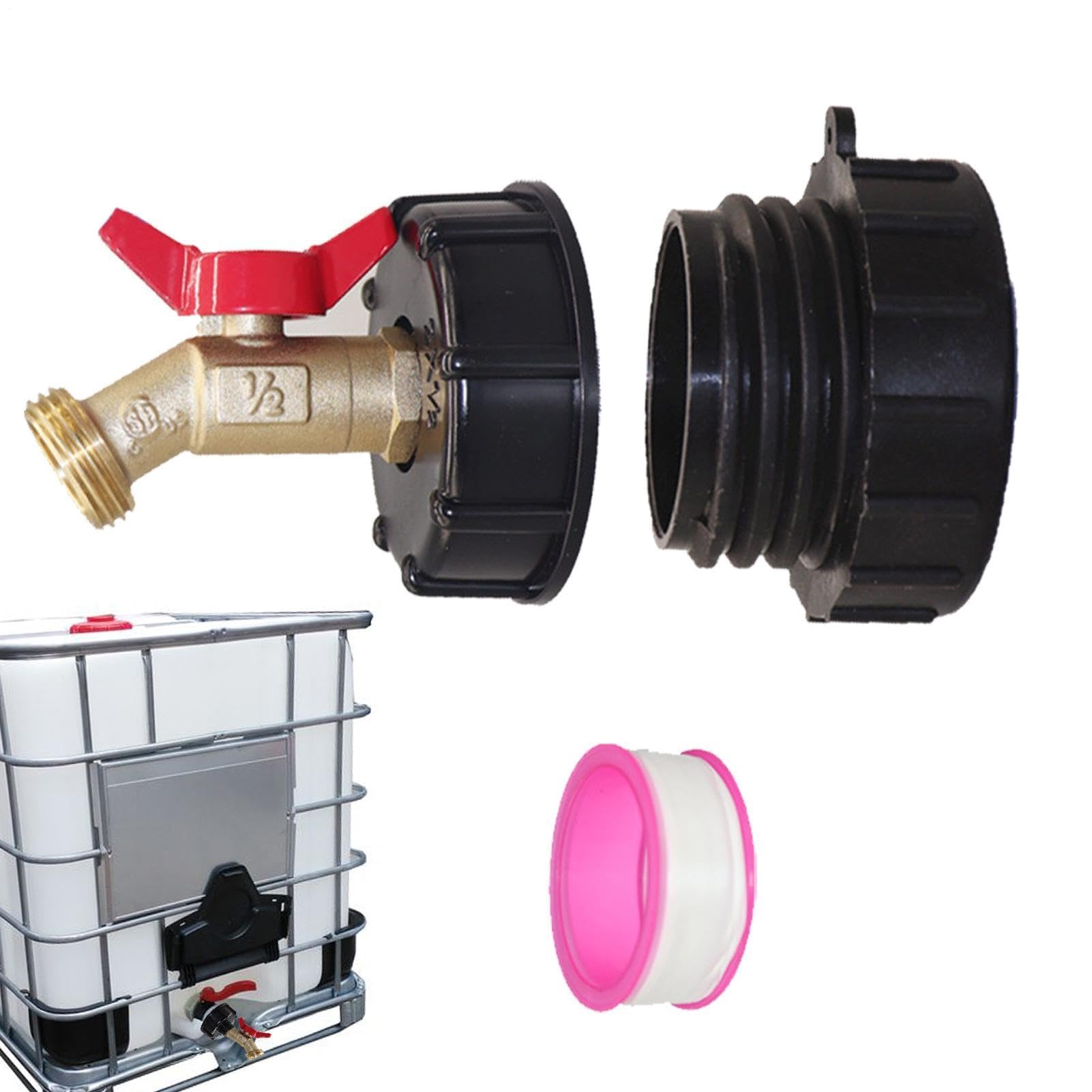 Szczelny adapter typu tote na ramię, mosiężna złączka do zbiorników na wodę 1000 l, trwałe złącze węża, akcesoria do przemysłowego złącza zbiornika, zamiennik adaptera do kranu ogrodowego