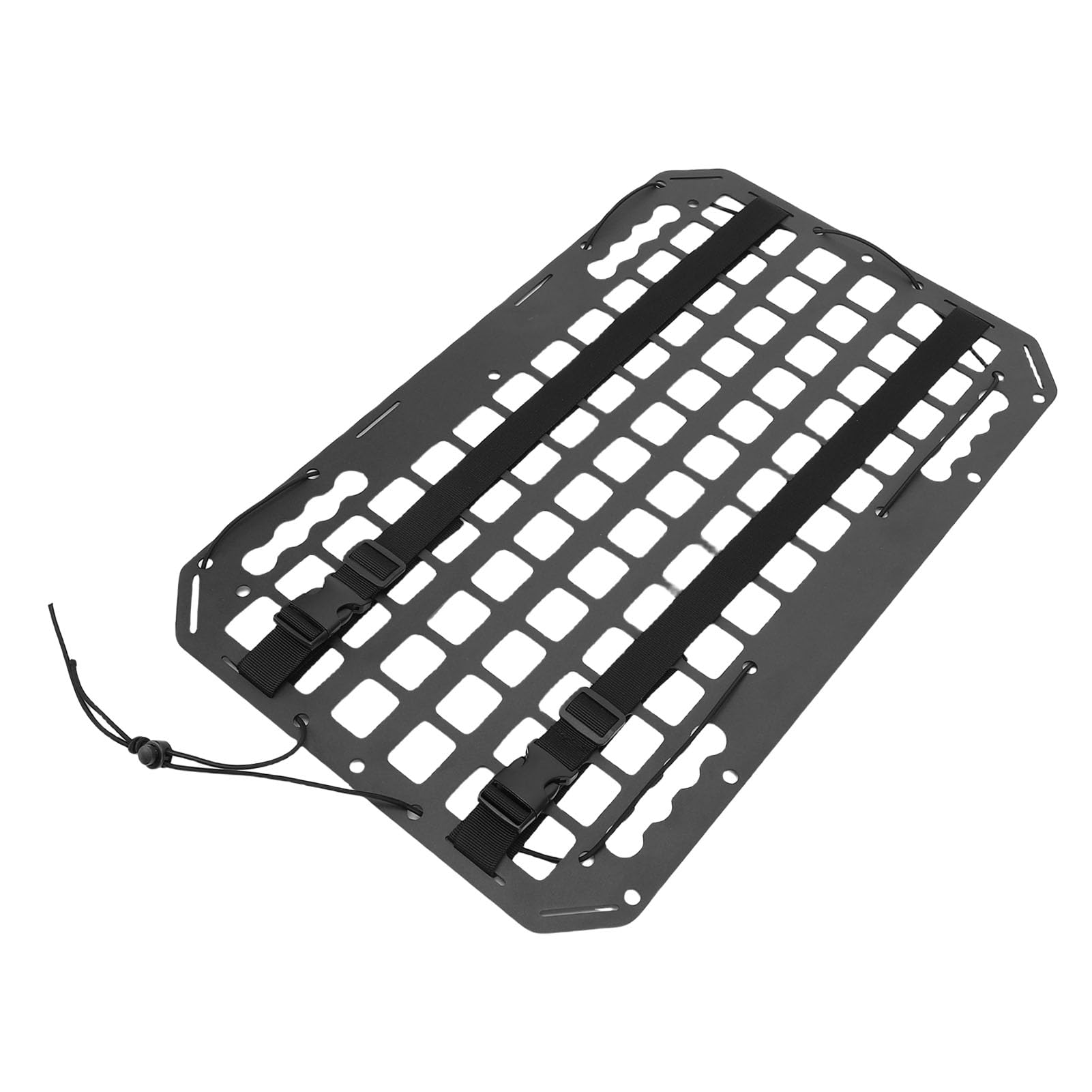Aramox Panel Molle para Almacenamiento de Asiento de Coche, Organizador, Panel de Bastidor, Soportes de Aluminio para Vehículos Recreativos, Camiones, SUV, 21,26x13x0,08 Pulgadas