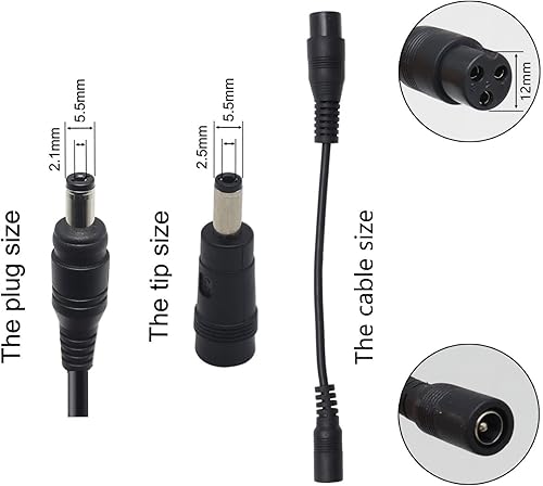 Miniatura 3 de Cargador adaptador de fuente de alimentación de 546V 2A para batería de litio de 48V 13S paquete de batería de litio de 0217 x 0083in con enchufe