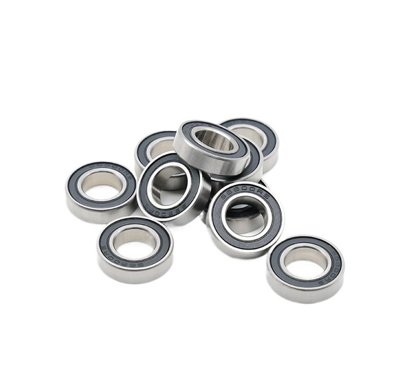 Bimetal Seal Shield Micro rodamiento rígido de Bolas 10 Uds S6702RS 15 * 21 * 4mm ABEC-7 rodamientos de Bolas de Acero Inoxidable
