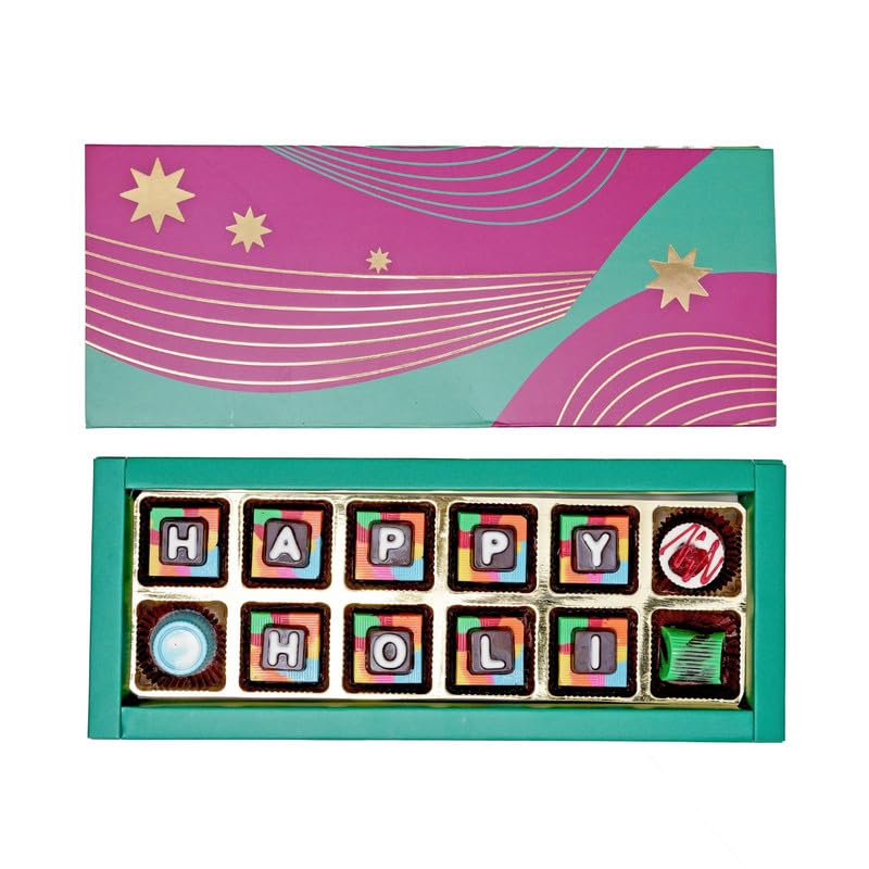 Image of VELVET FINE CHOCOLATES Splash Of Sweets| Holi Gift Hamper | Festival Gifting | Holi Gifts For Family & Friends | Birthday, Anniversary Gift'S | Wholesome Corporate Gifting