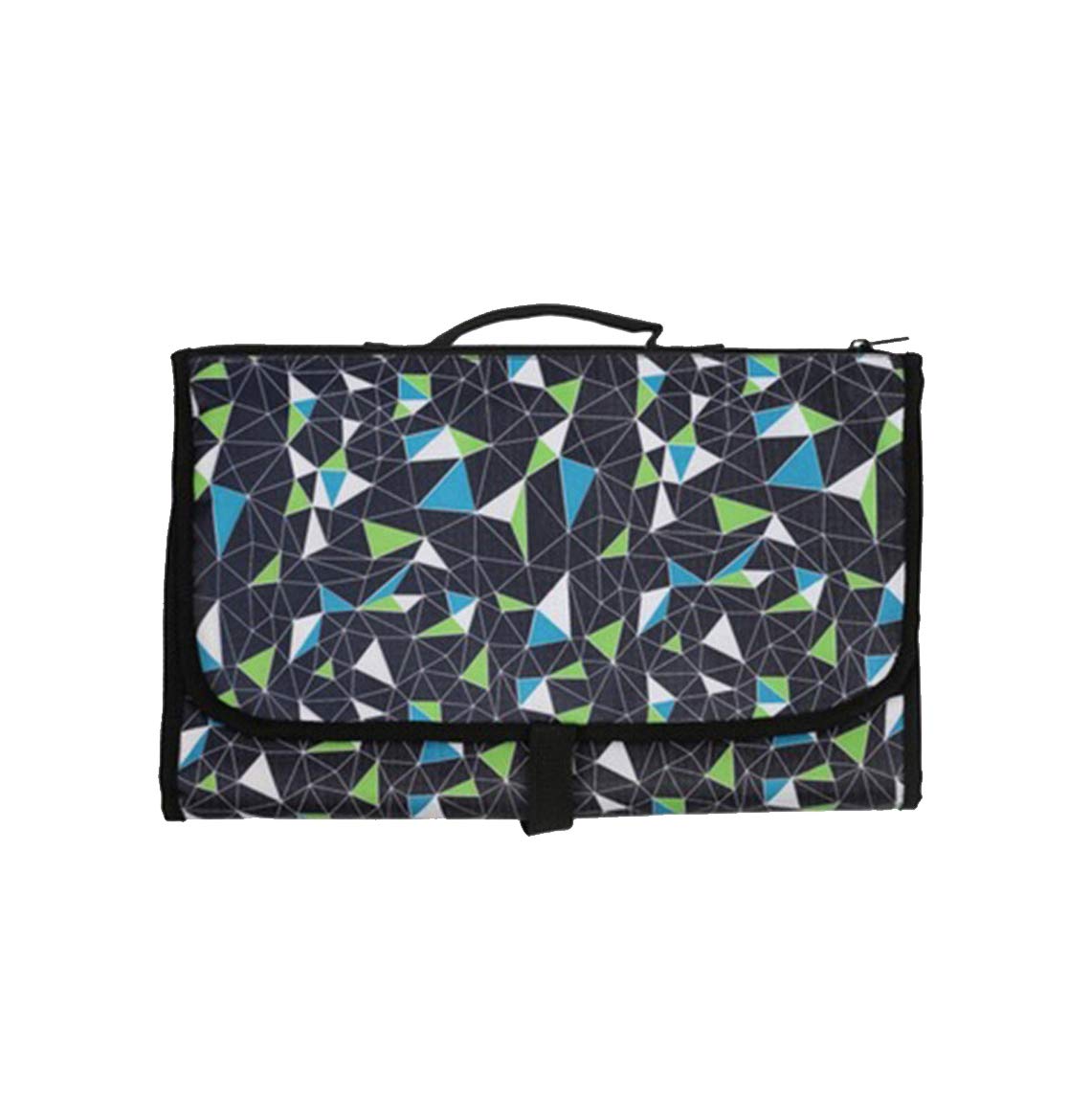 Nema Multifunction Portable 3 in 1 Baby Diaper Mat Changing Bag - Black and Blue-image-32