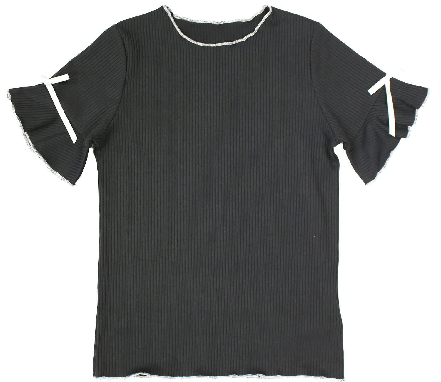 [Bee] ビー リブ半袖トップス 女の子 キッズ 春 夏 tbb02482