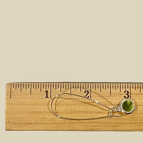 Miniatura 49 de Bottled Up Designs Handmade Long Drop Earrings, Sterling Silver, Eco Friendly, Recycled Vintage Bottles, Made in USA, Birthday Gifts, Mothers Day