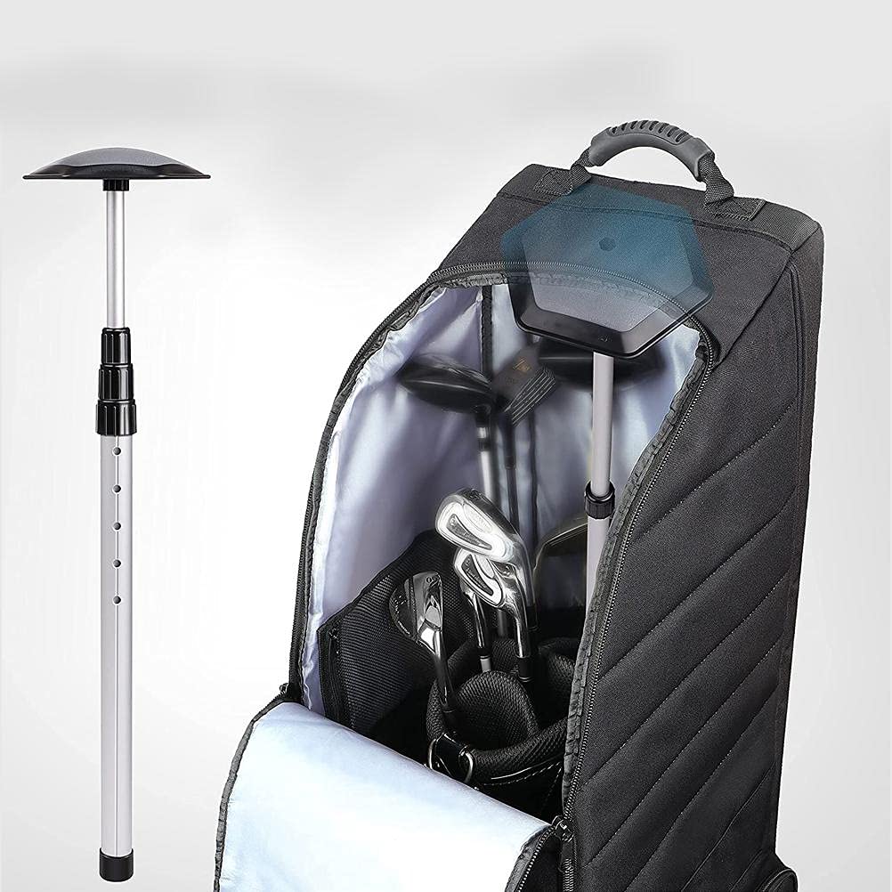 RiToEasysports Varilla de Soporte de Golf, Poste de Soporte de Bolsa de Palo de Viaje de Golf de Aleación de Aluminio de Alta Resistencia Portátil Telescópico