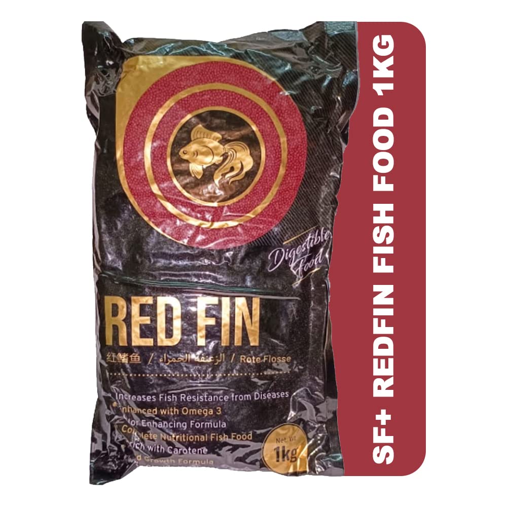 SF+ Redfin Fish Food for Aquarium with 35% protien | 1KG Aquarium Fish Food for All Small and Medium Tropical Fishes| Daily Nutrition Fish Feed for Health and Growth (B0BKSMG7B3) Amazon Price History, Amazon Price Tracker